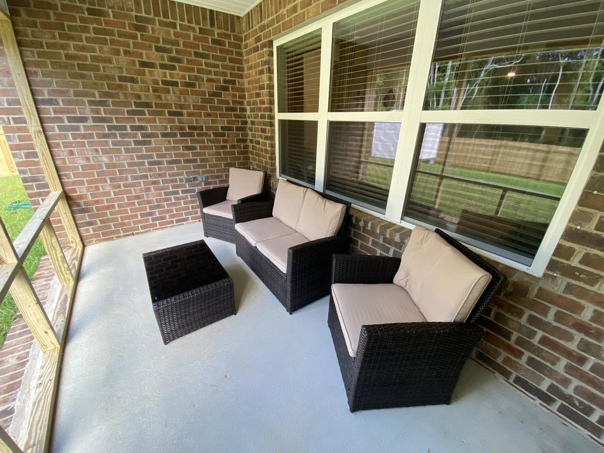 Patio furniture assembly